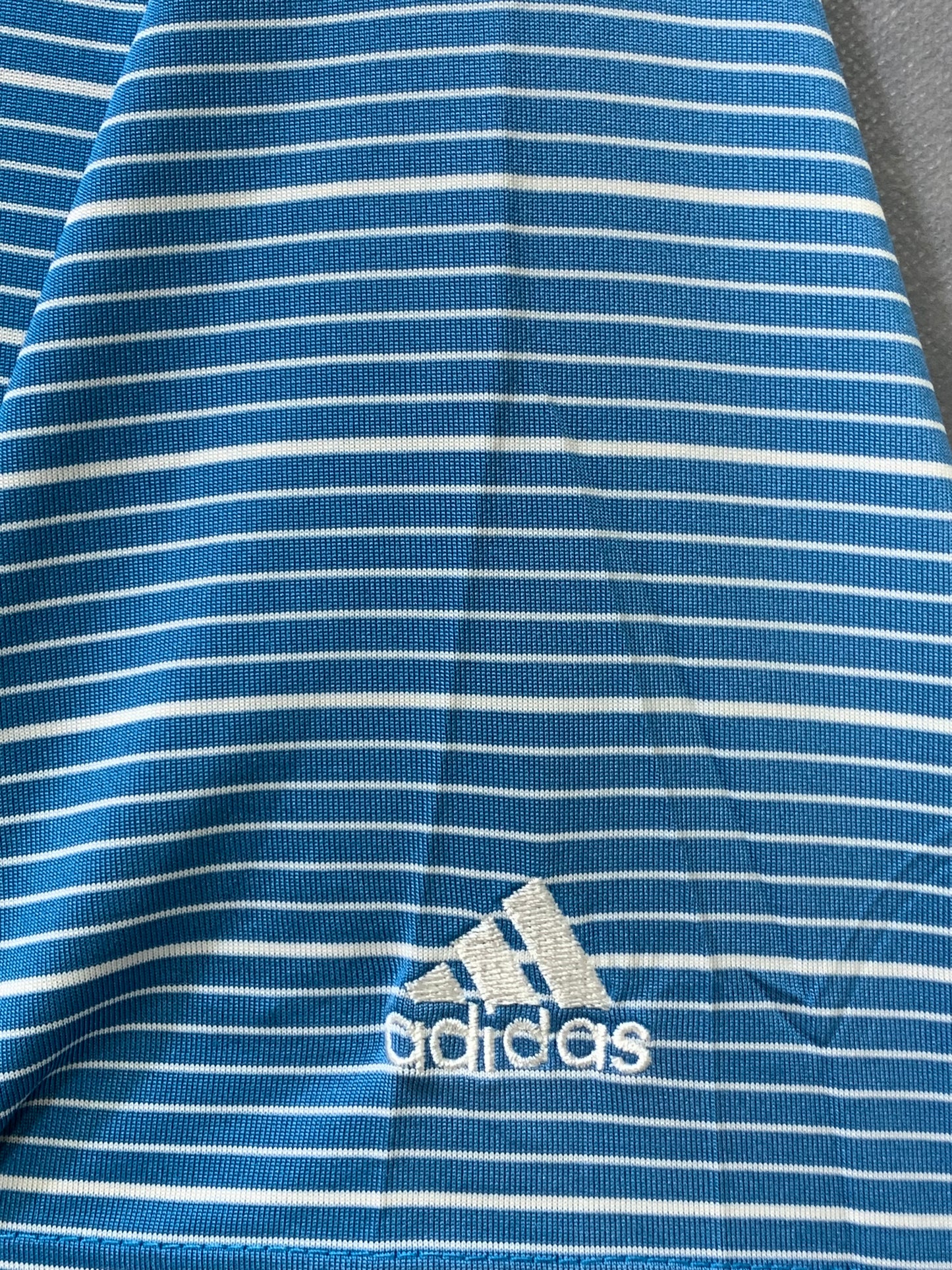 Adidas Sports Blue Polo Men T Shirt