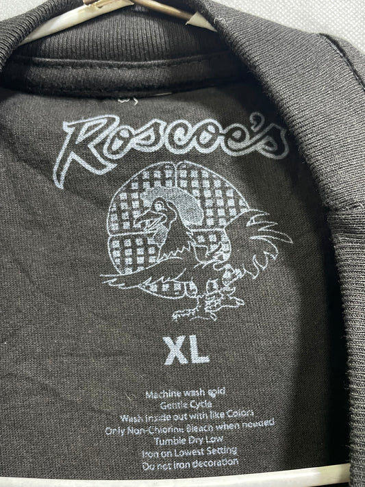 Roscoe's Black Cotton T Shirt For Men X Large
