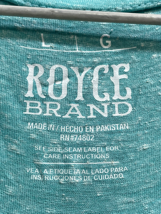 Royce Brand Green Cotton T Shirt For Men Medium