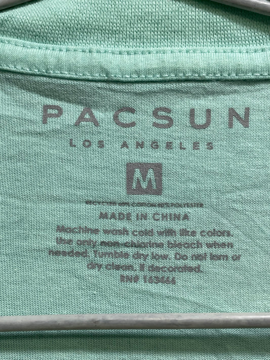 Pacsun Green Cotton T Shirt For Men Medium
