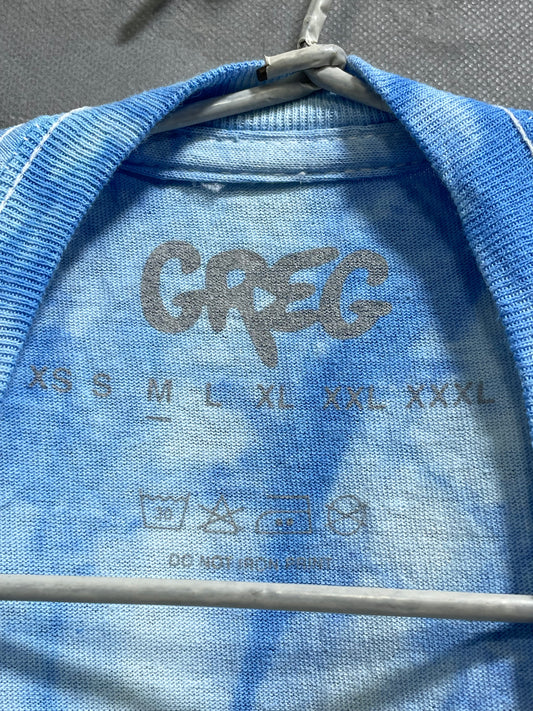 Grpeg Blue Cotton T Shirt For Men Medium