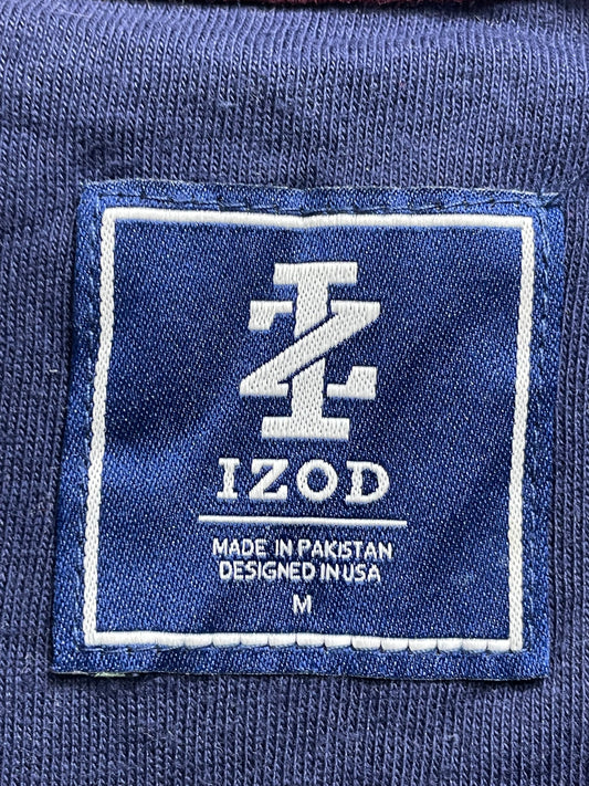 Izod Blue Cotton T Shirt For Men Medium