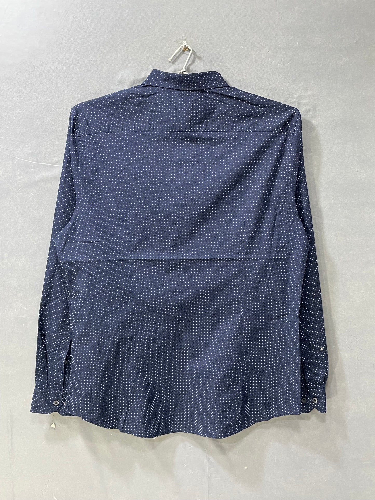 H&M Blue Cotton Shirt For Men L