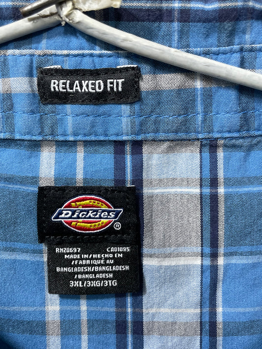 Dickies Blue Cotton Shirt For Men L