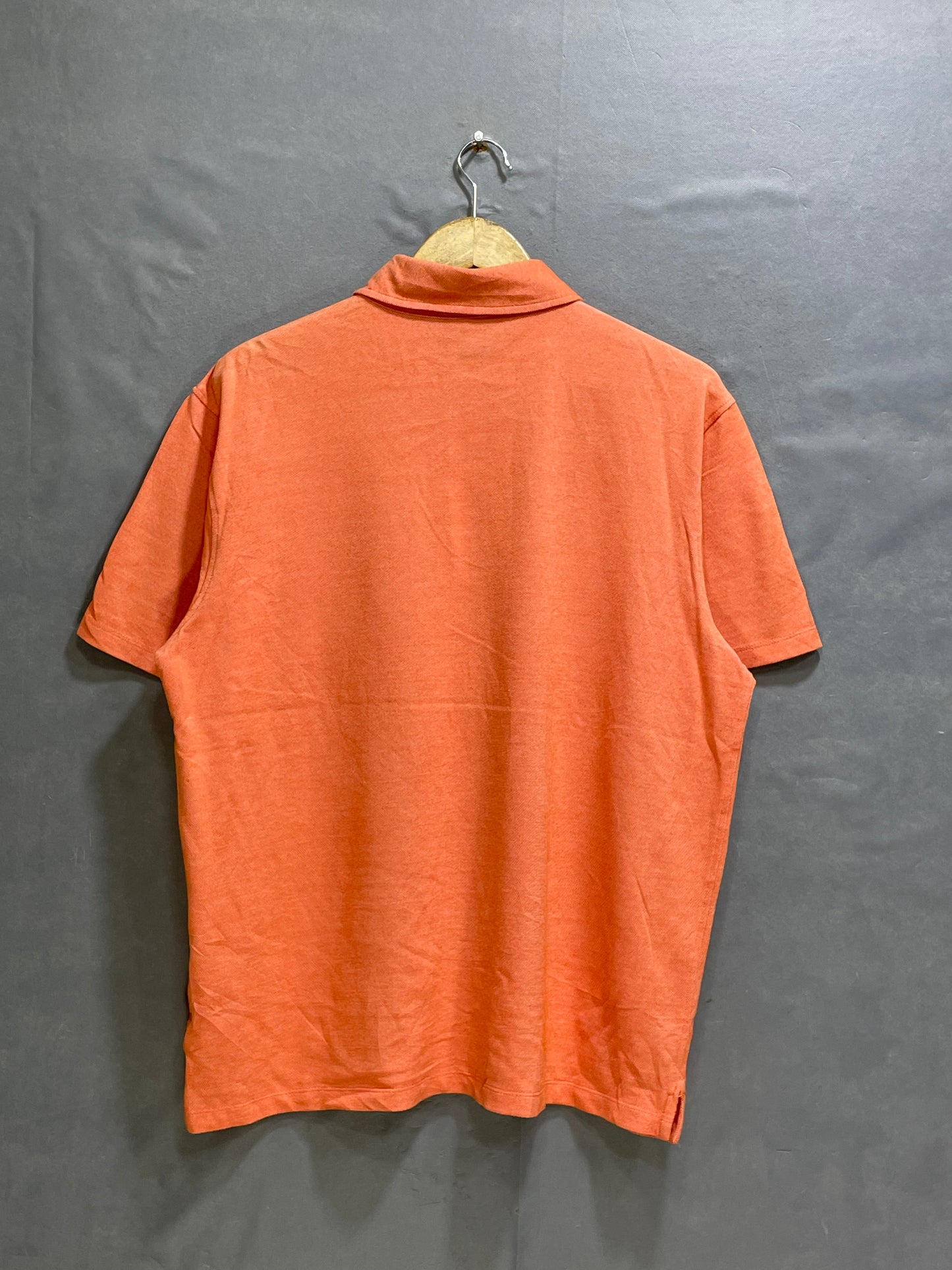 Michael Kors Orange Polyester Sport Polo T Shirt For Men L