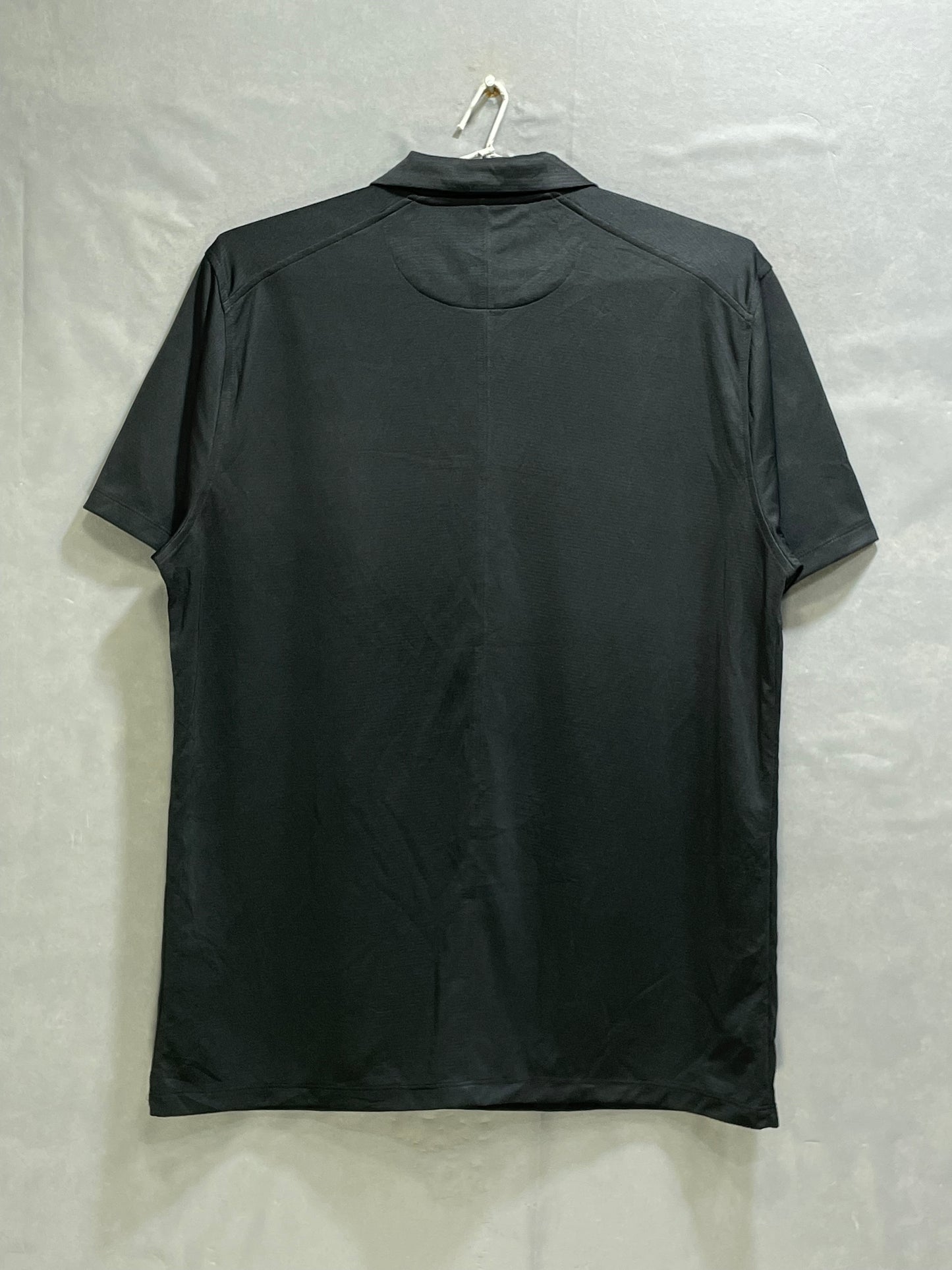 Nike Black Polyester Sport Polo T Shirt For Men L