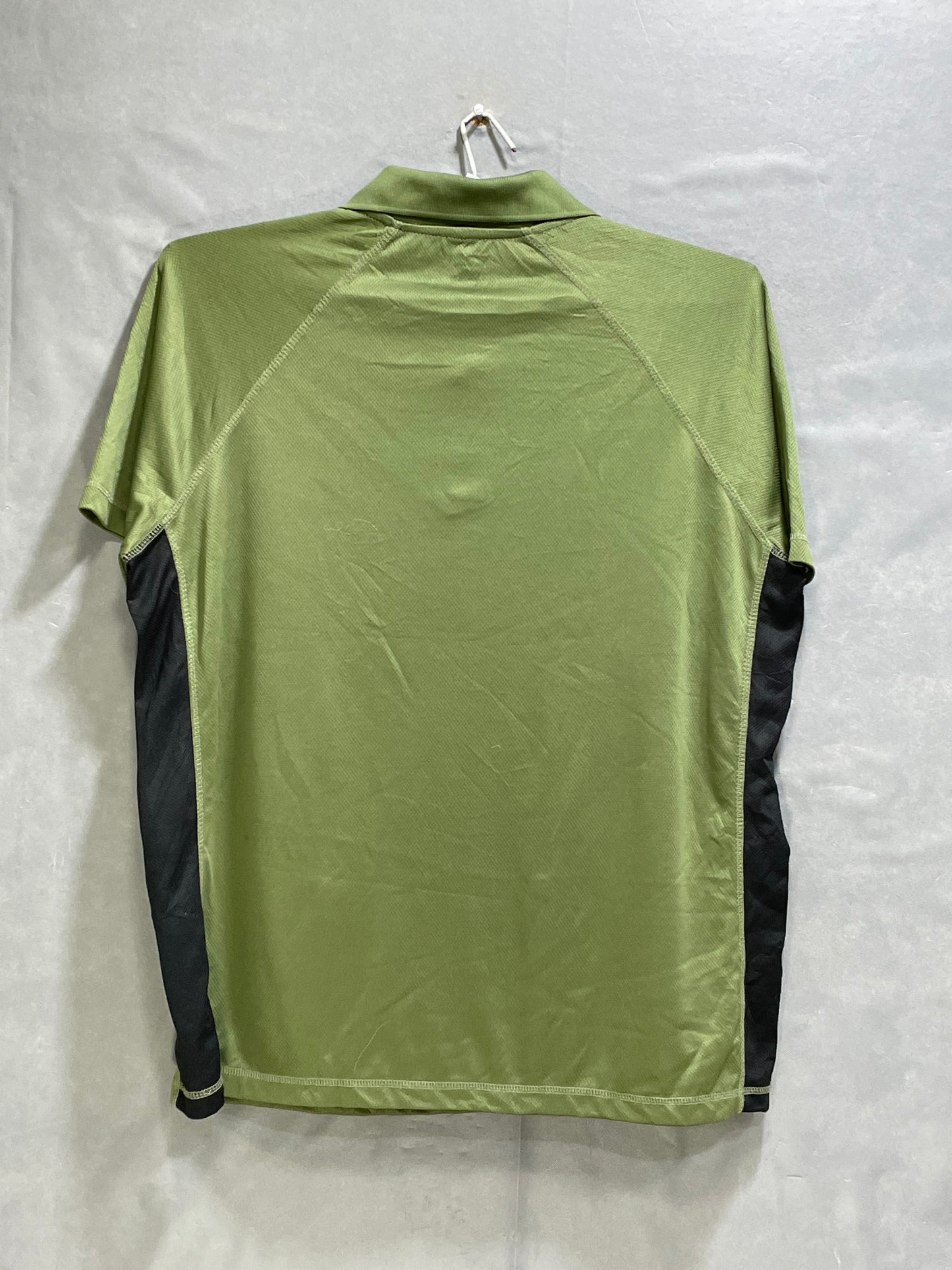 Old Mill Green Polyester Sport Polo T Shirt For Men L