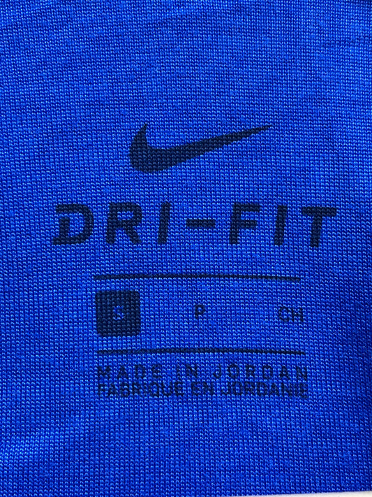 Nike Blue Polyester Sport Polo T Shirt For Men Small