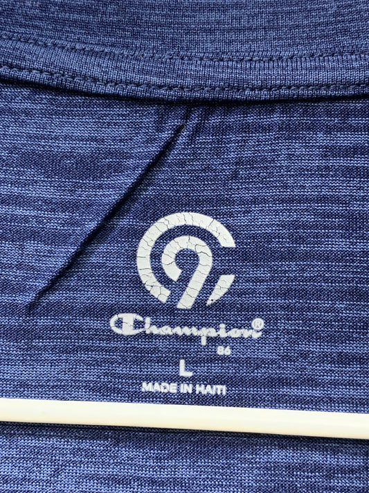 Champion For Sports Blue Men T Shirt