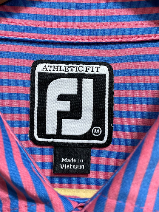 FJ Purple Polyester Sport Polo T Shirt For Men Medium