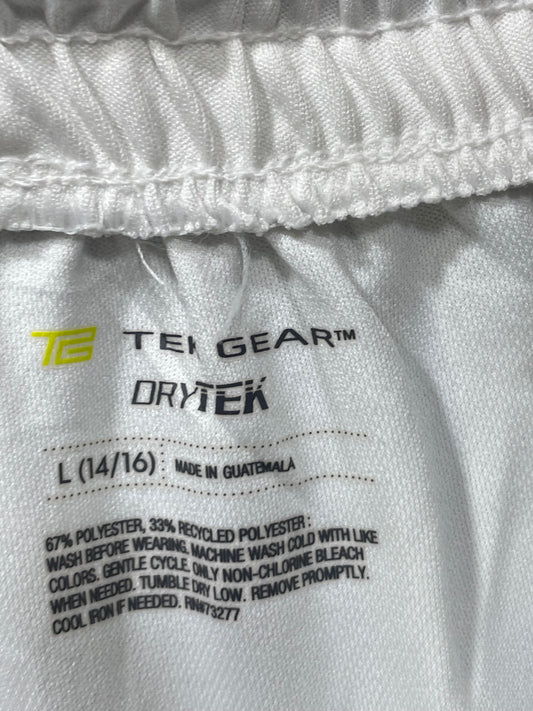 Tek Gear White Sports Short For Kids 16 Years