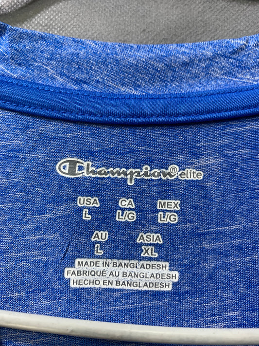 Champion For Sports Blue Men T Shirt