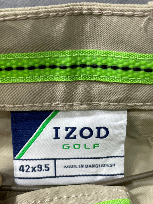 Izod Khaki Polyester Short For Men XL