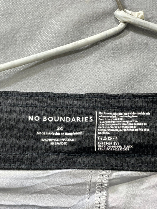 No Boundaries Black Polyester Short For Men M