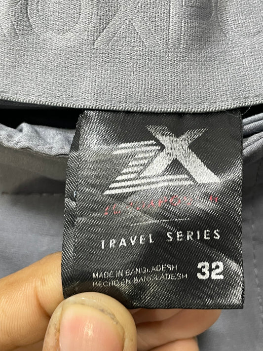 Zeroxposur Gray Polyester Short For Men M