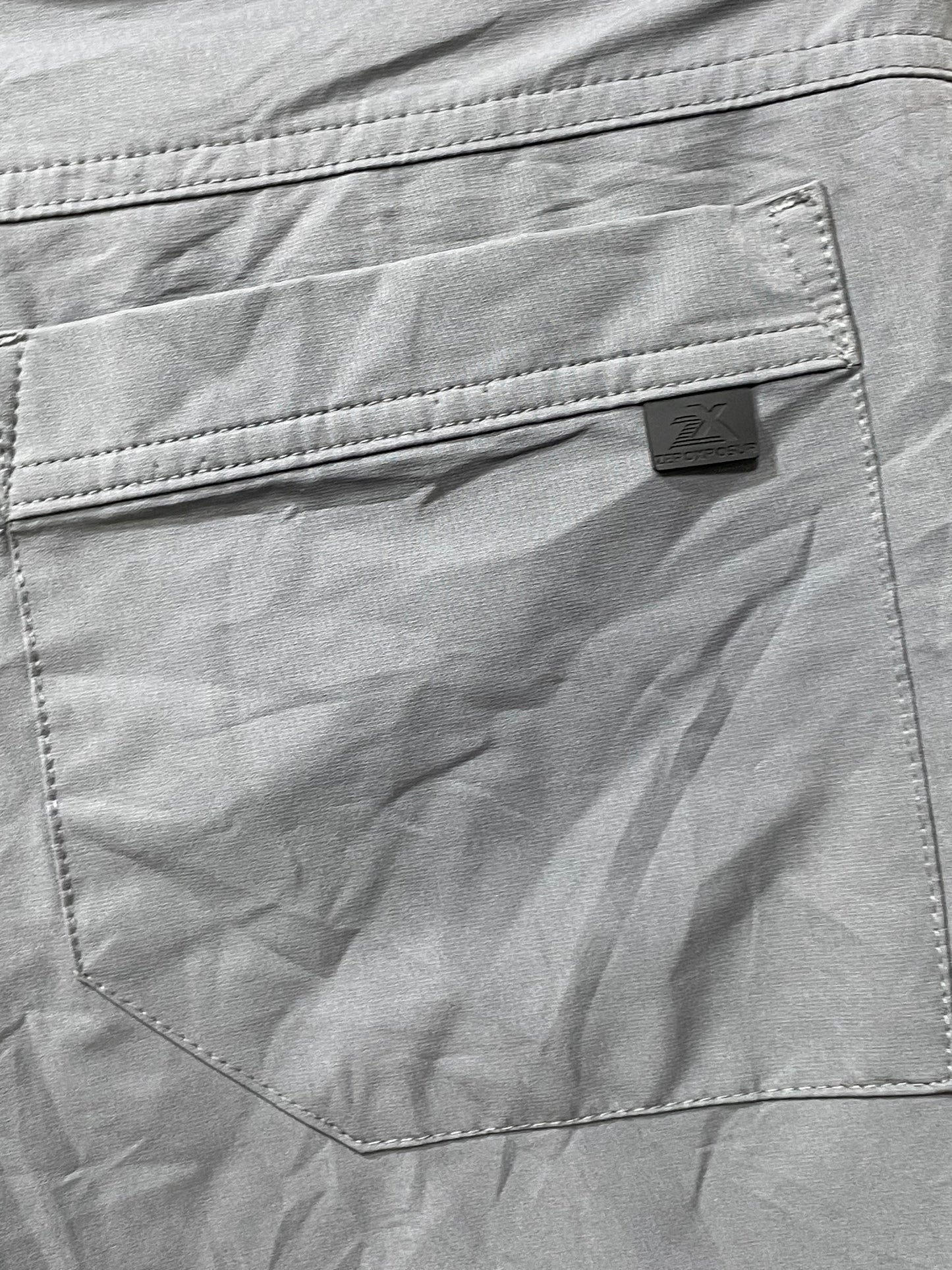 Zeroxposur Gray Polyester Short For Men M