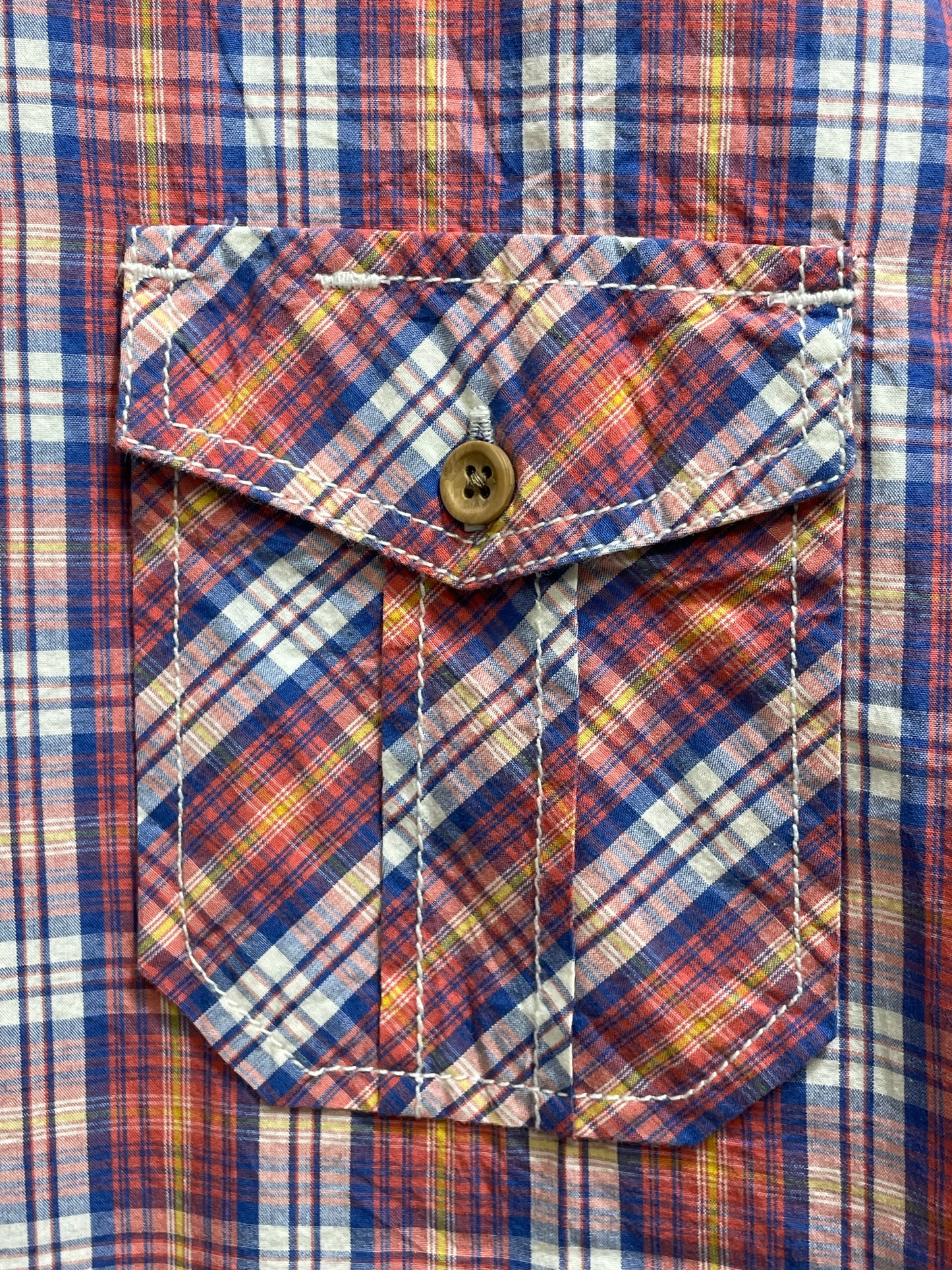 RED HERING Red Cotton Shirt For Men Medium