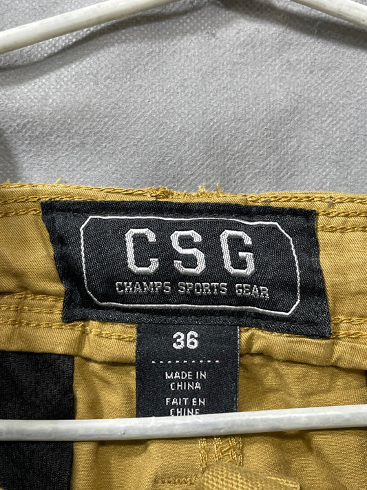 CSG Khaki Cotton Short For Men L