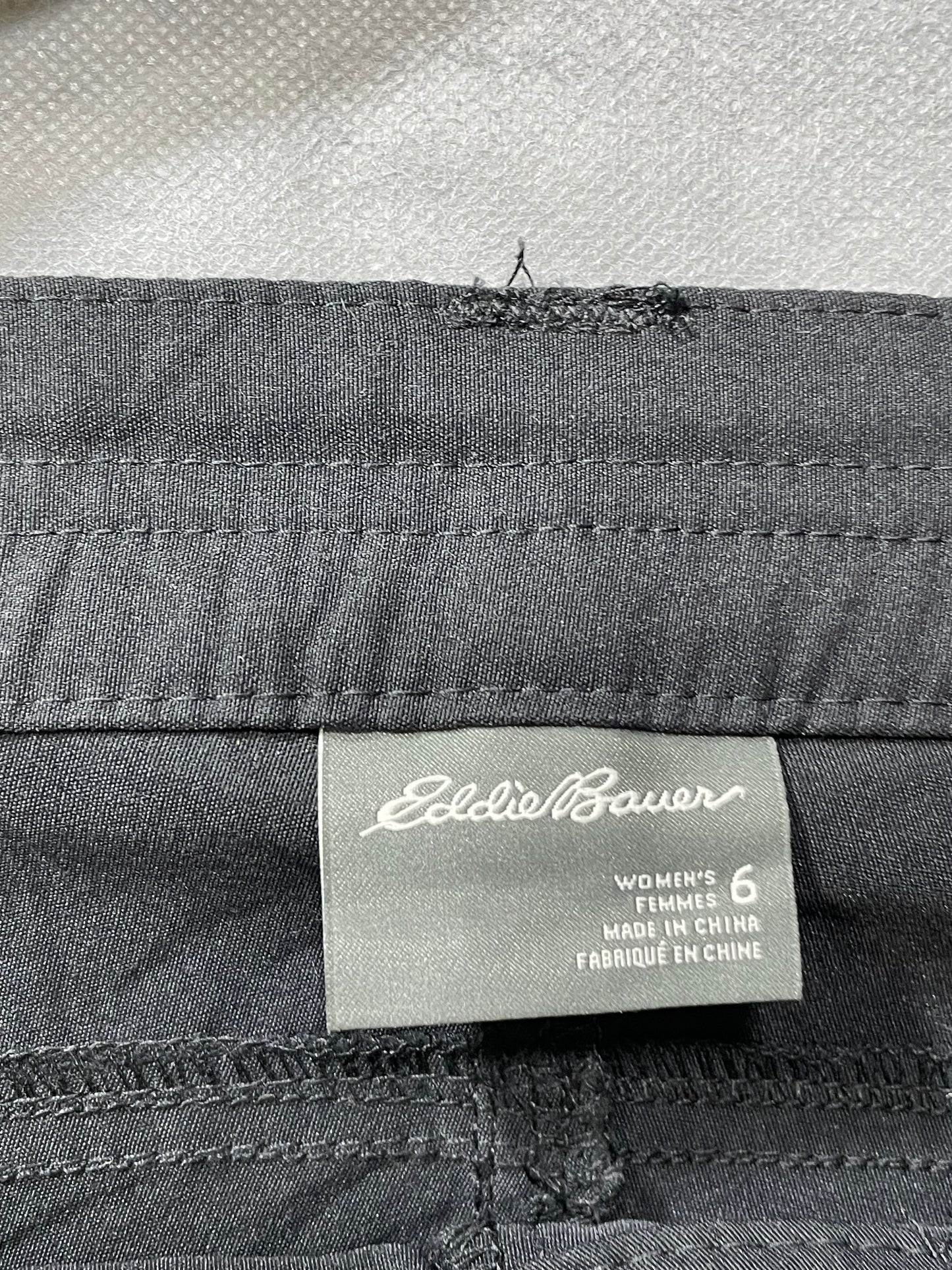 Eddie Bauer Black Cotton Short For Women S