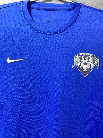 Nike Dri Fit For Blue Sports Men T Shirt M