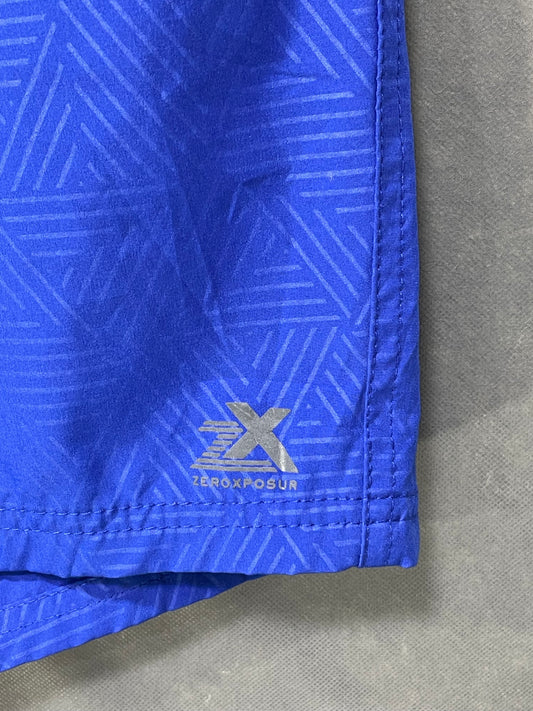 Zeroxposur Blue Polyester Short For Men S