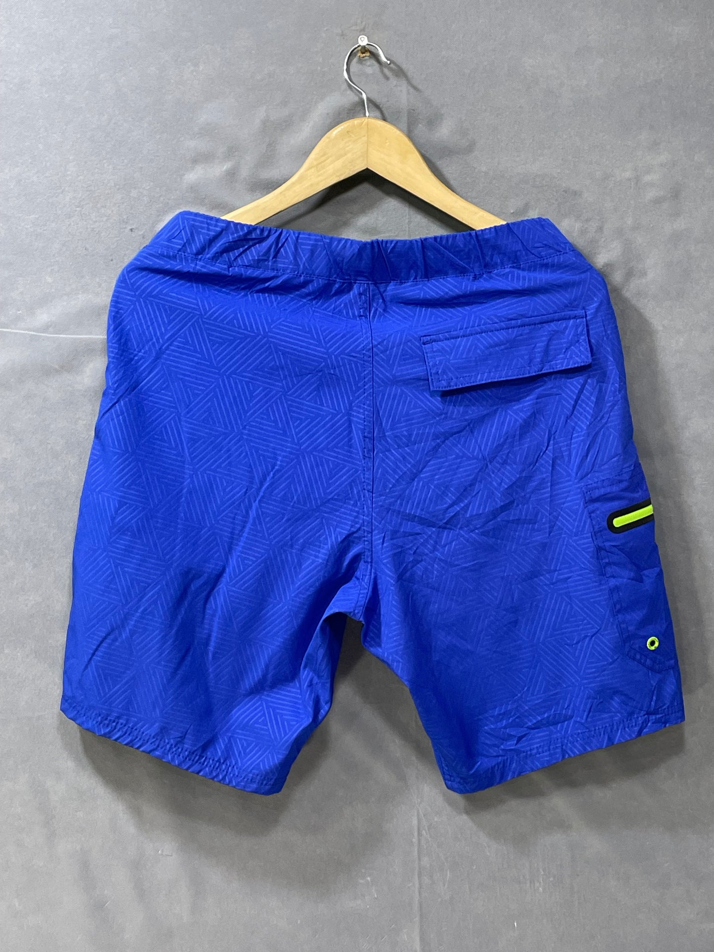 Zeroxposur Blue Polyester Short For Men S