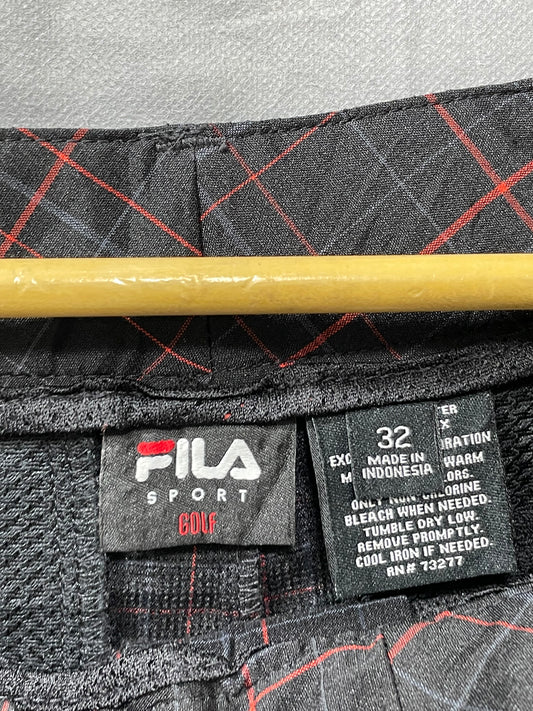 Fila Black Polyester Short For Men M