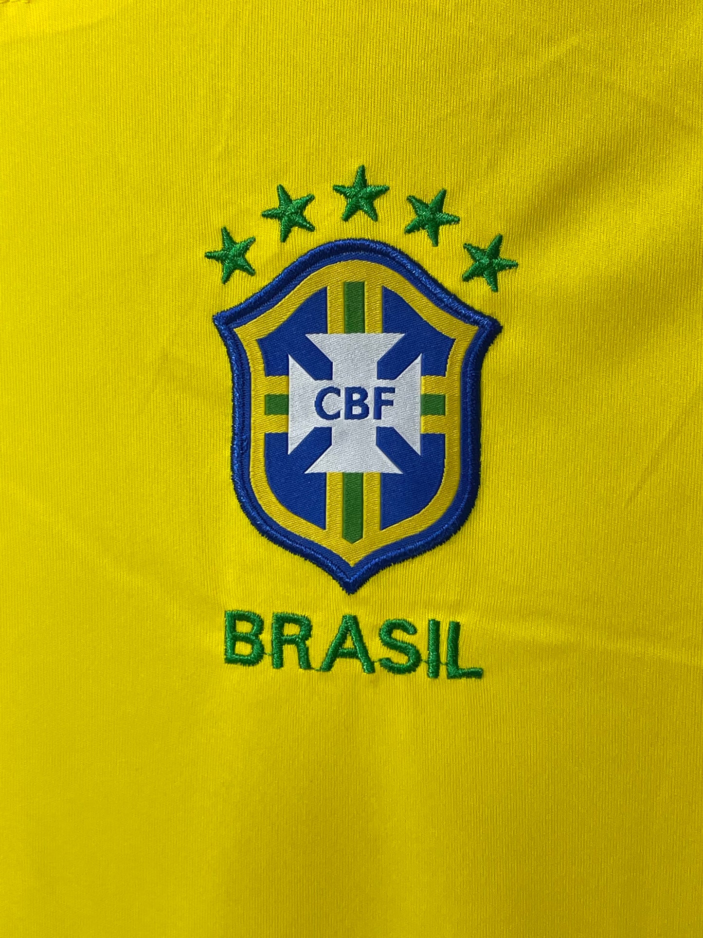 Nike Dri Fit Brasil Yellow Football Sports For Men T Shirt XL