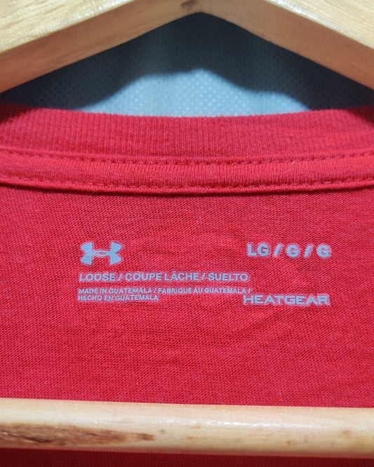 Under Armour Red T Shirt For Men M