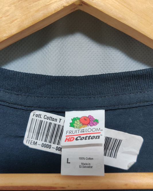 Fruit Of The Loom Blue T Shirt For Men L