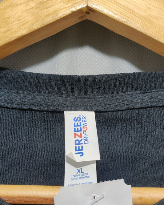 Jerzees Black T Shirt For Men XL