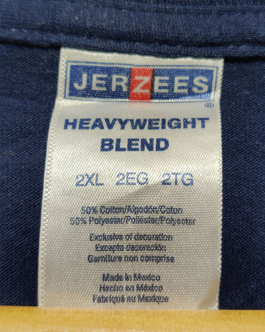 Jerzees Blue T Shirt For Men XXL