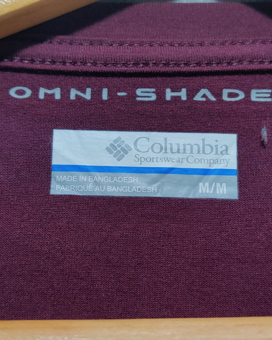 Columbia Maroon T Shirt For Men S