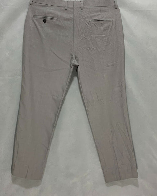 Haggar Gray Cotton Dress Pant For Men L