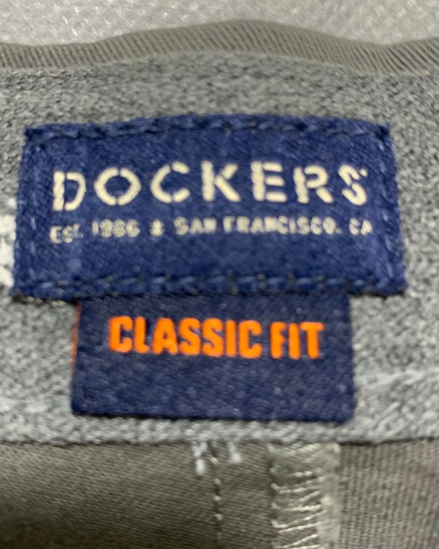 Dockers Gray Cotton Dress Pant For Men L