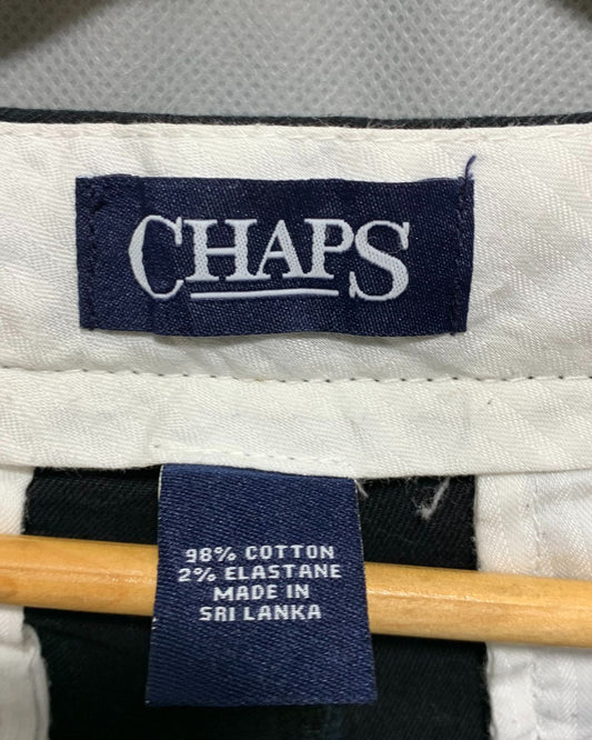 Chaps Black Cotton Dress Pant For Men M