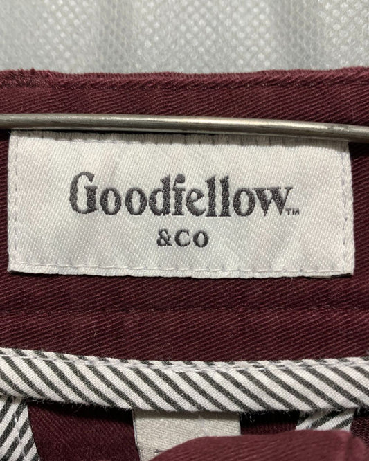Goodfellow Maroon Cotton Dress Pant For Men XL