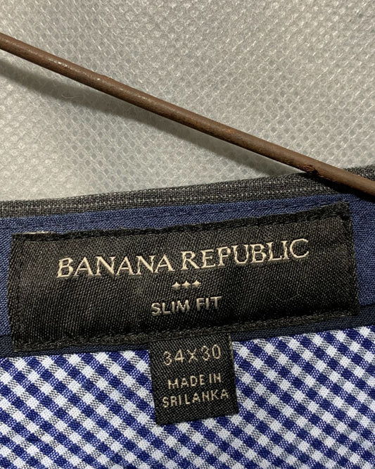 Banana Republic Gray Cotton Dress Pant For Men L