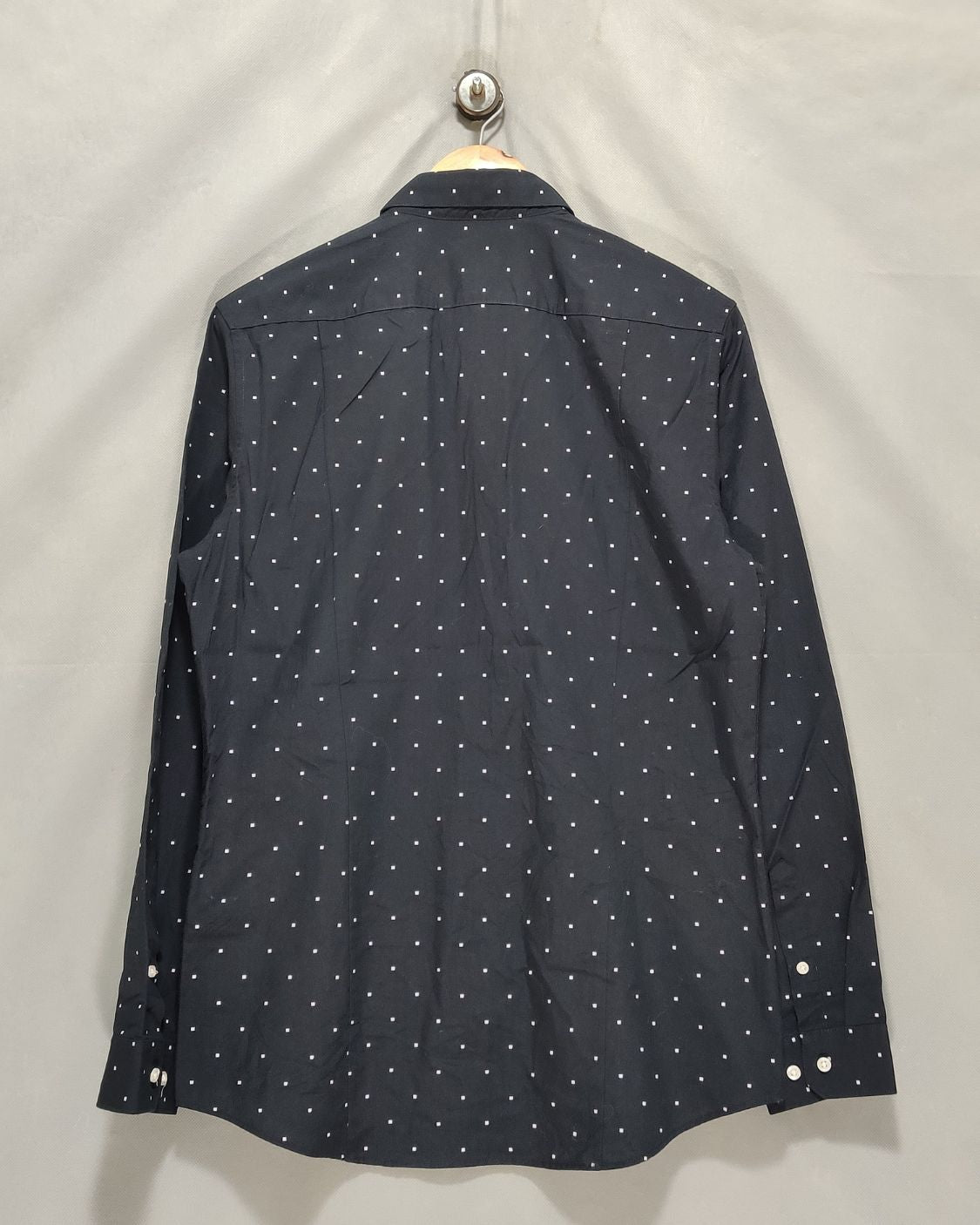 H&M Black Cotton Shirt For Men M