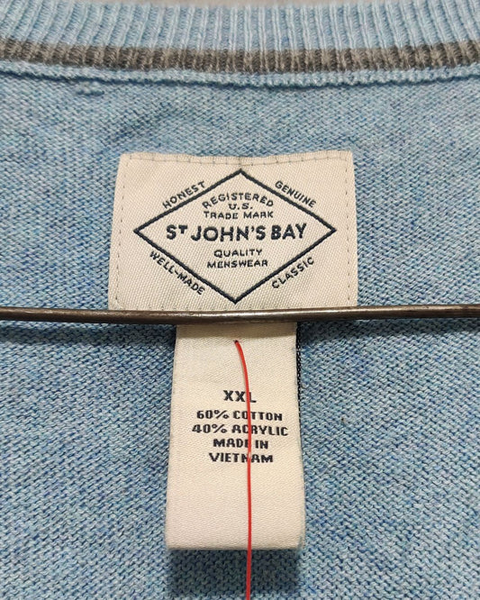 St John's Bay Blue For Men Sweater XXL