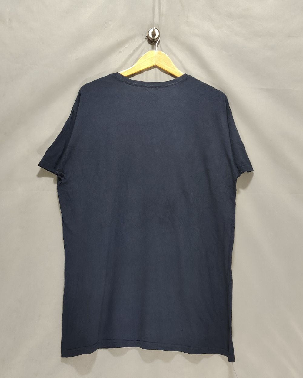 Retro Black Blue T Shirt For Men L