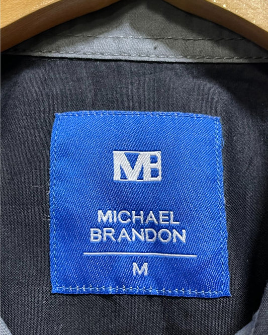 Michael Brandon Black Cotton Shirt For Men Medium | Preloved Labels