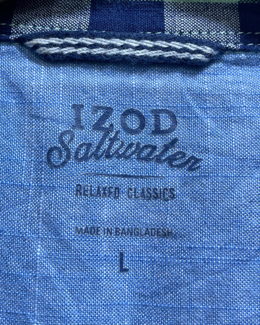 Izod Green Cotton Shirt For Men Large | Preloved Labels