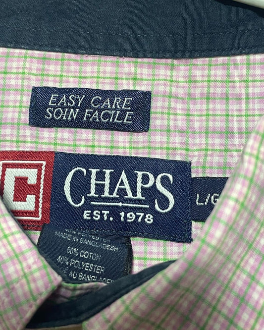 Chaps Pink Cotton Shirt For Men X Large | Preloved Labels
