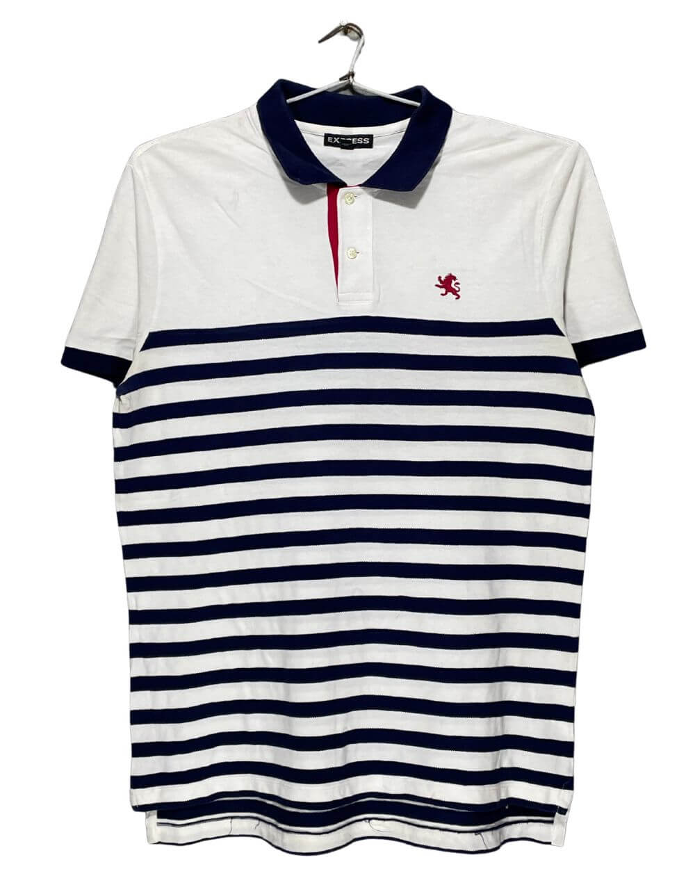 Express White Cotton Polo T Shirt For Men Large | Preloved Labels