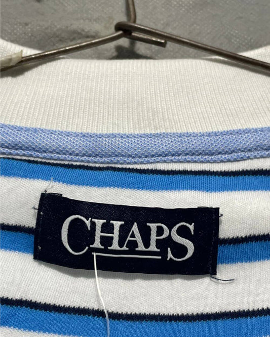 Chaps Blue Cotton Polo T Shirt For Men XX Large | Preloved Labels
