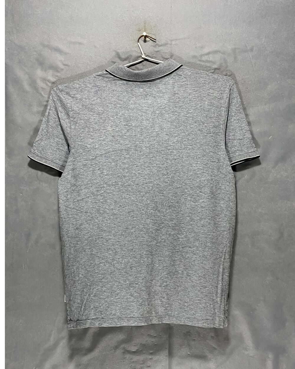 Calvin Klein Gray Cotton Polo T Shirt For Men Medium | Preloved Labels