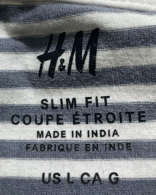 H&M Gray T Shirt For Men Medium | Preloved Labels