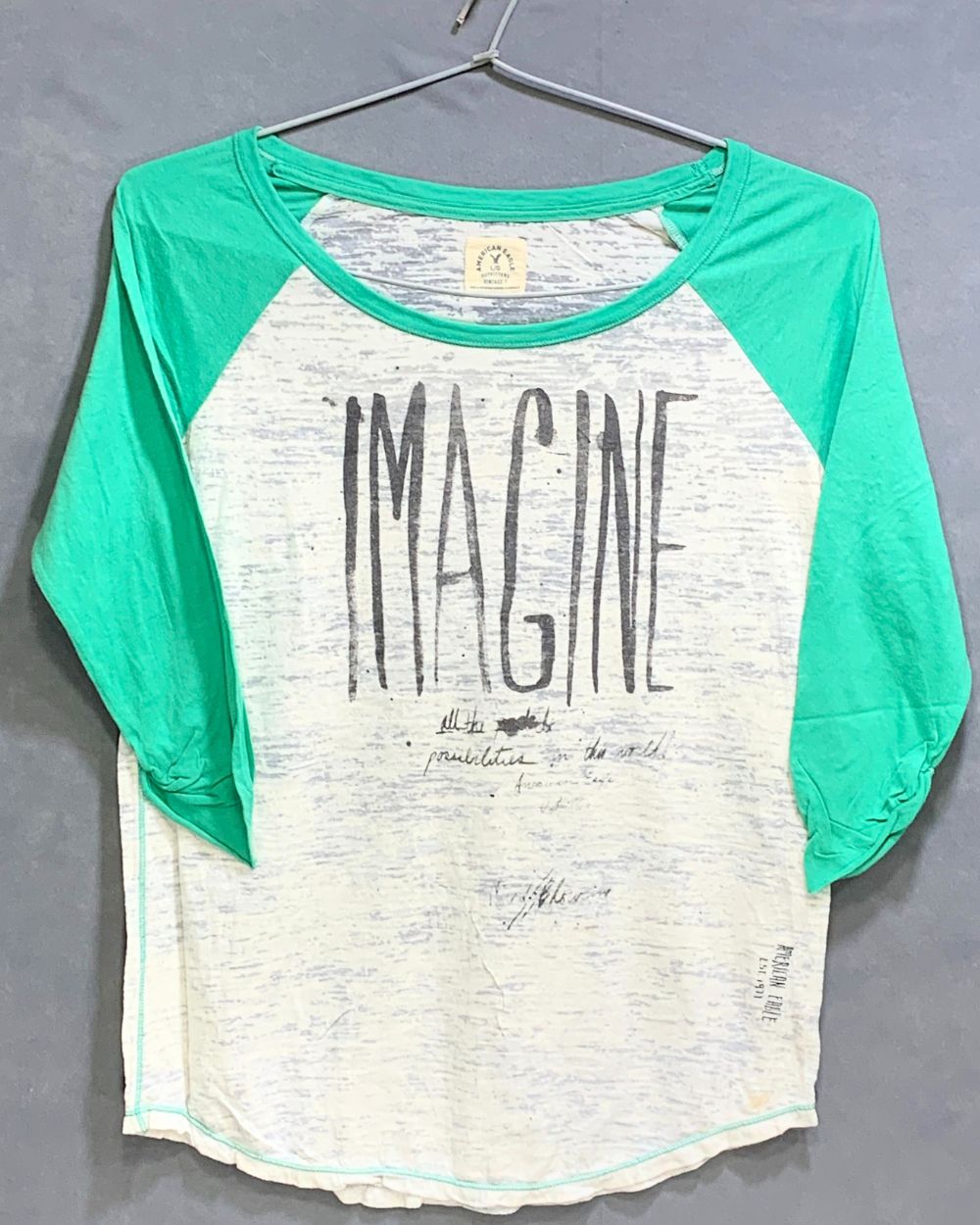 American Eagle Branded Original For Cotton Women T Shirt