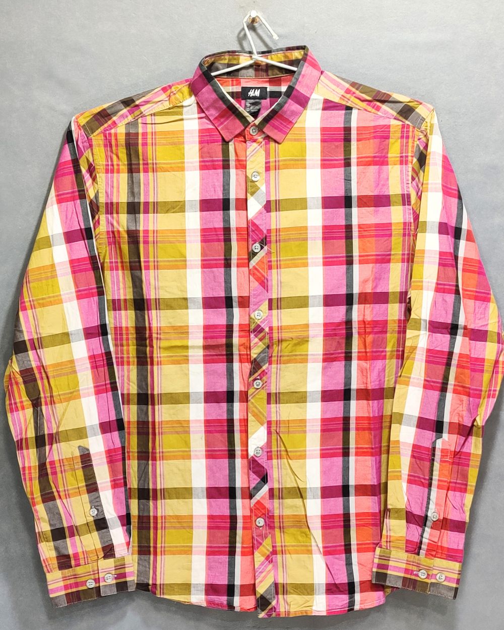 H&M Branded Original White Cotton Shirt For Men